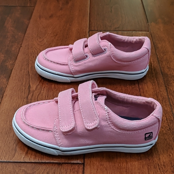 SPERRY Hallie H&L Top-Sider Pink Boat Shoes with Velcro Closure - Picture 4 of 8